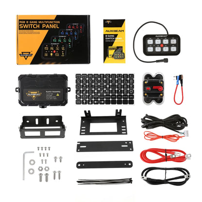 AR-800 MULTIFUNCTION RGB SWITCH PANEL WITH BLUETOOTH CONTROLLED & 47 INCH EXTENSION CABLE(OPTIONAL) FOR JEEP