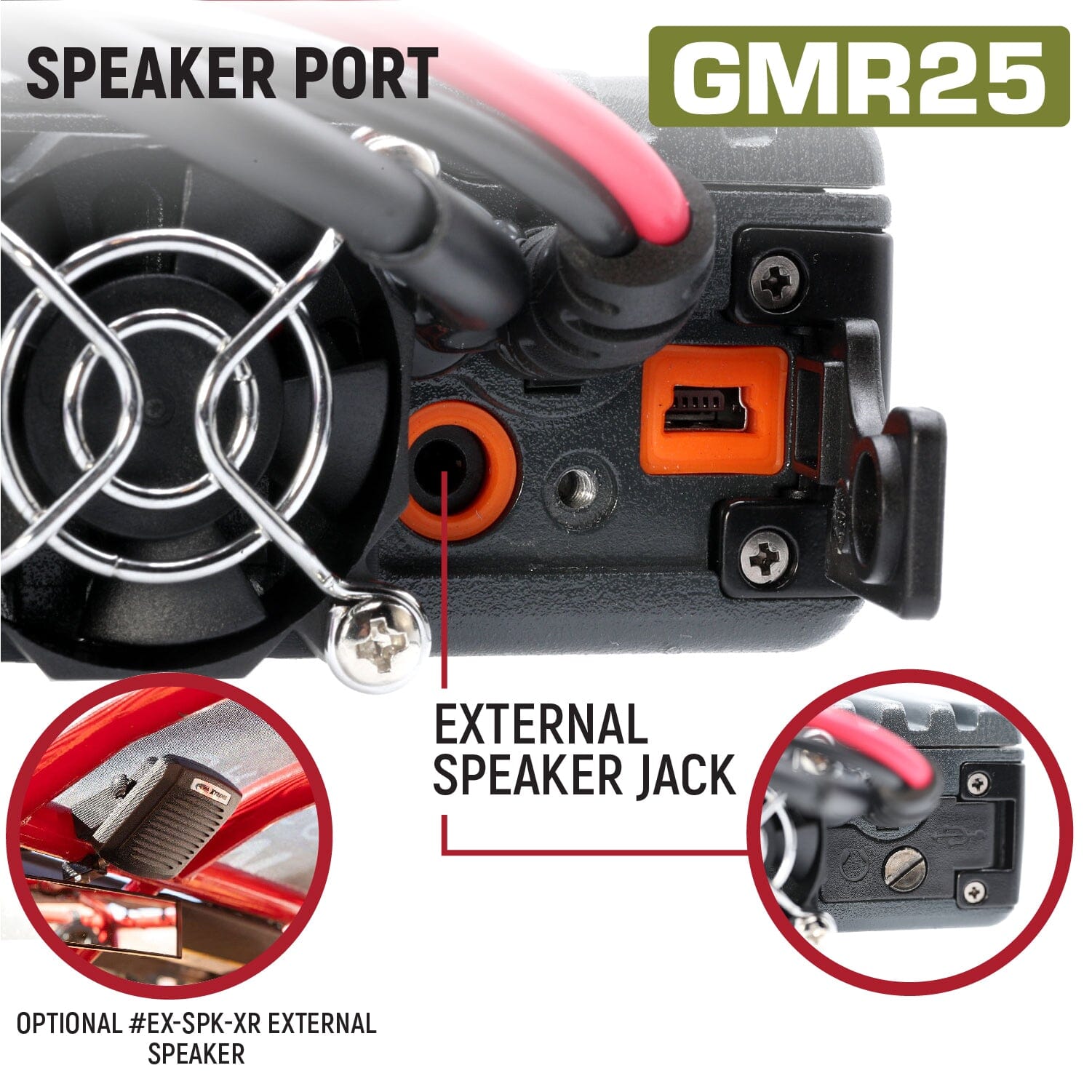 Jeep Radio Kit - GMR25 Waterproof GMRS Mobile Radio and GMR2 Handheld