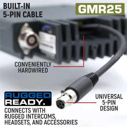 Jeep Radio Kit - GMR25 Waterproof GMRS Mobile Radio and GMR2 Handheld