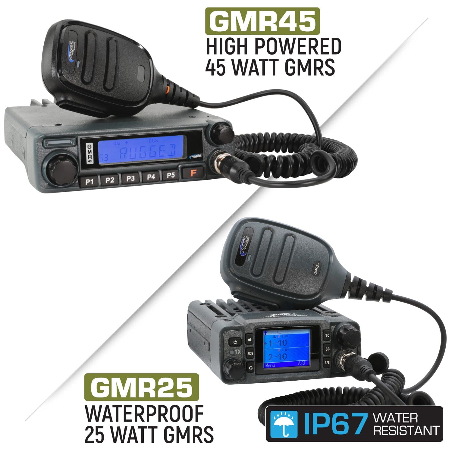 Jeep Wrangler JK and JKU Two-Way GMRS Mobile Radio Kit